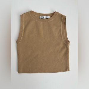 Zara cropped sweater vest